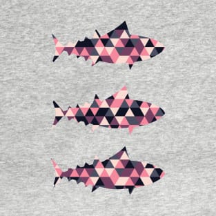 Sushi Chef Geometric Tuna T-Shirt T-Shirt